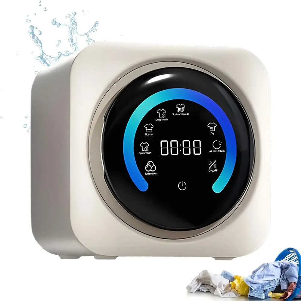 Mini Portable Washer & Dryer Combo — 3.5L Wall-Mounted Fully Automatic Front Drum Washing Machine for Small Spaces