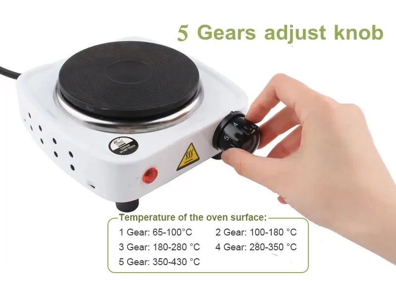 DMWD 110V Electric Hot Plate & Mini Stove – Coffee, Milk Tea & Mocha Heater, Small Furnace, US Plug