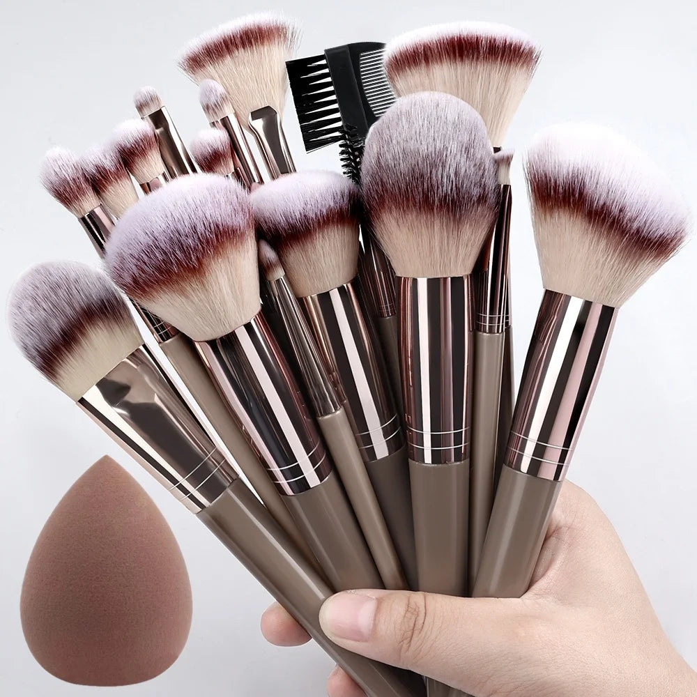 Super Soft Detail Makeup Brush Set — Blush, Highlighter, Foundation & Eyeshadow