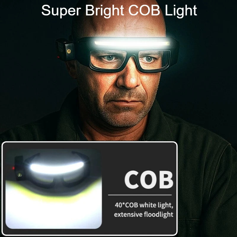 Rechargeable LED Glasses Headlight — 5 Modes