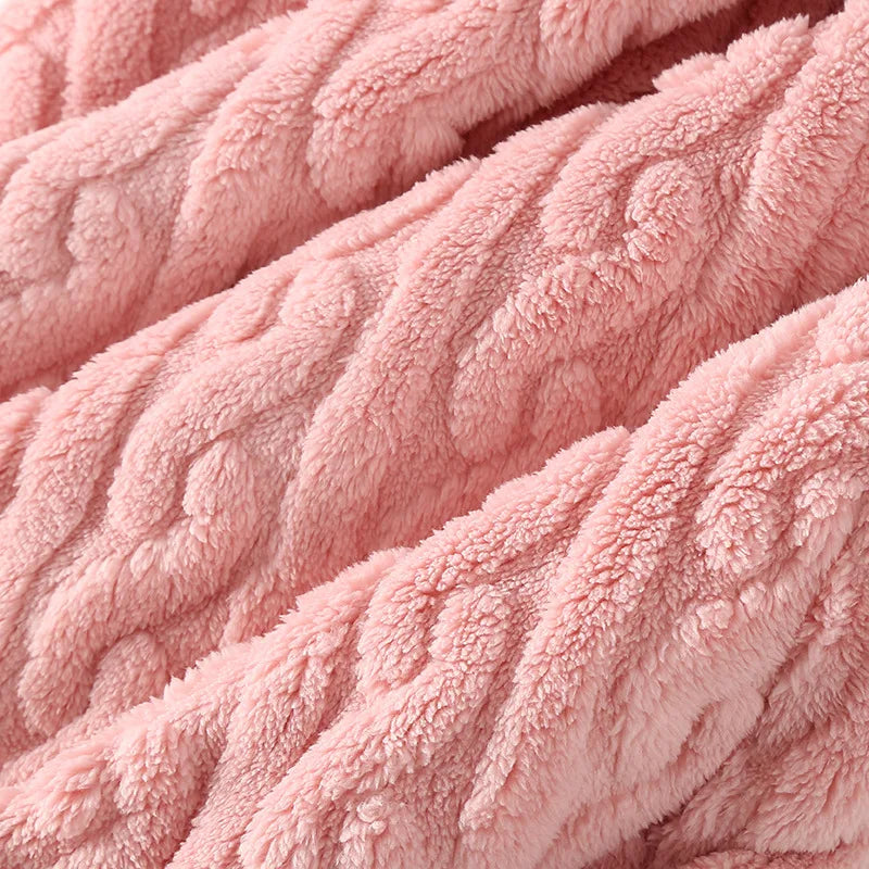 Women's Warm Flannel Bathrobe | Soft Long-Sleeve Fleece Dressing Gown