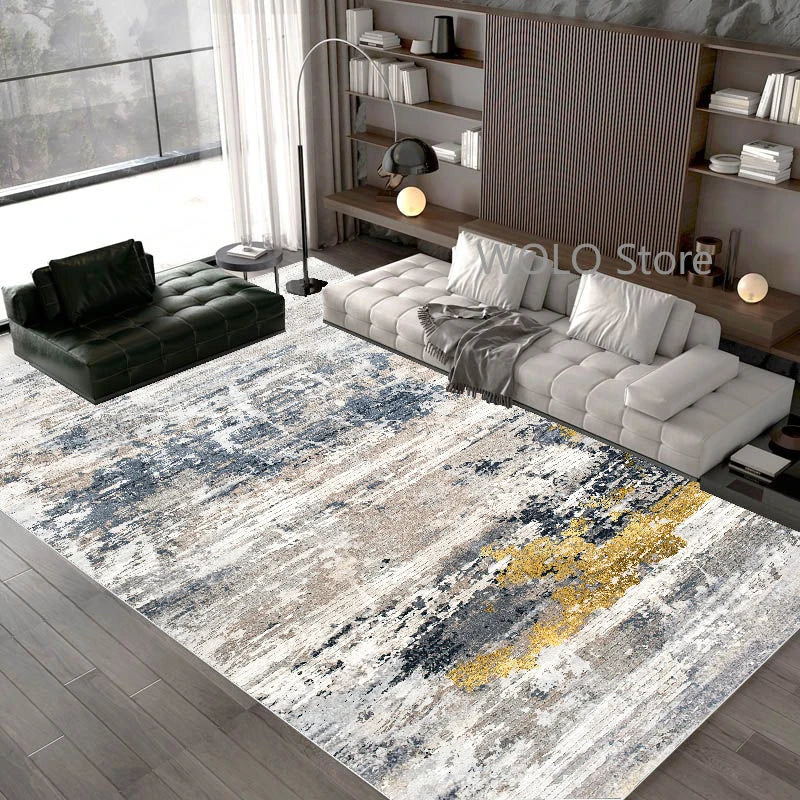 Nordic Abstract Area Rug – Washable Non-Slip Carpet for Living Room, Bedroom & Dining Room