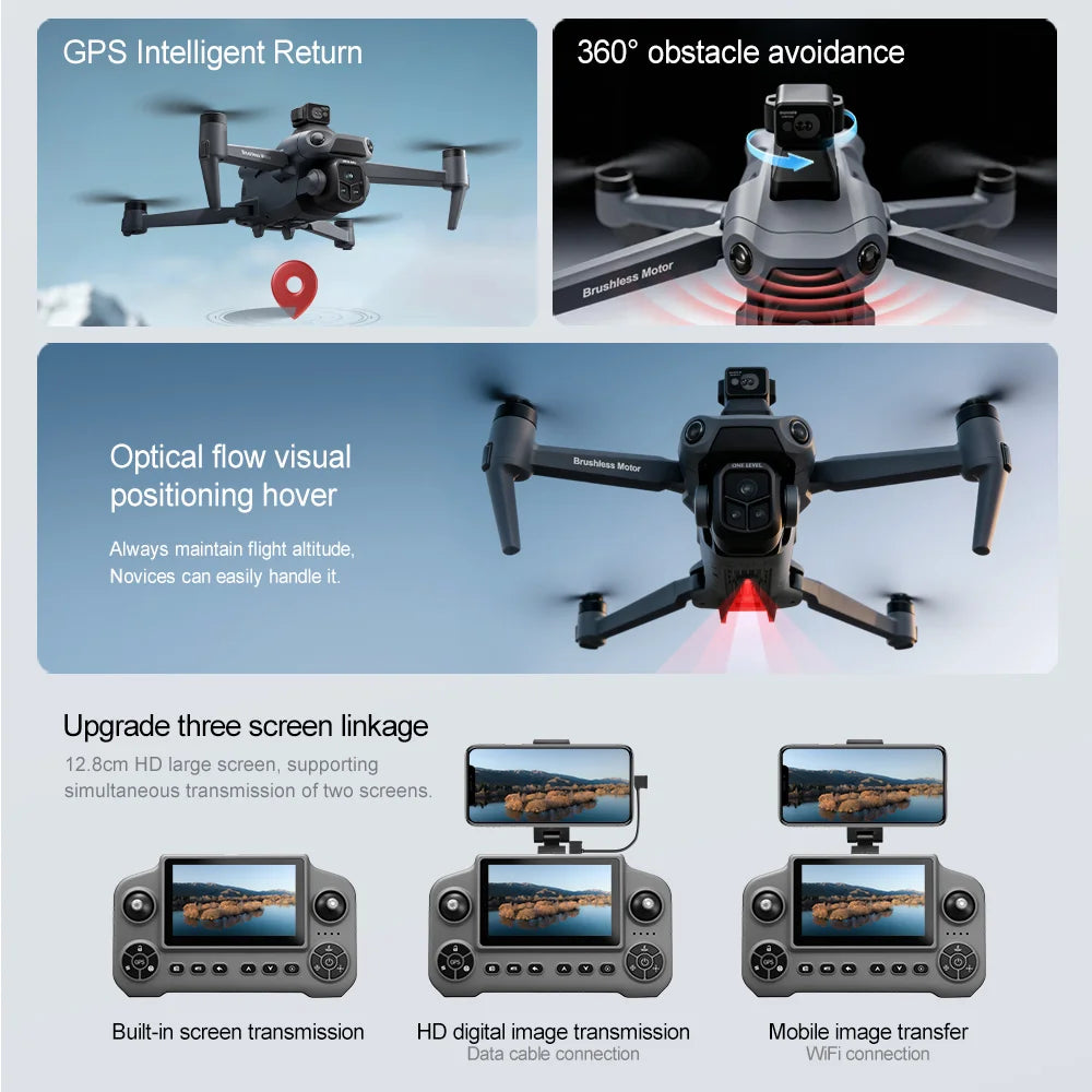 Original GPS Drone V918 Max 4K Professional HD Camera Photography Brushless Foldable Quadcopter Laser Obstacle Avoidance Dron