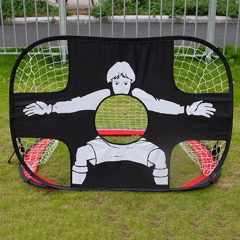 Foldable Football & Soccer Goal – Nylon Target Net for Kids & Adults, Backyard, Playground & Indoor Training