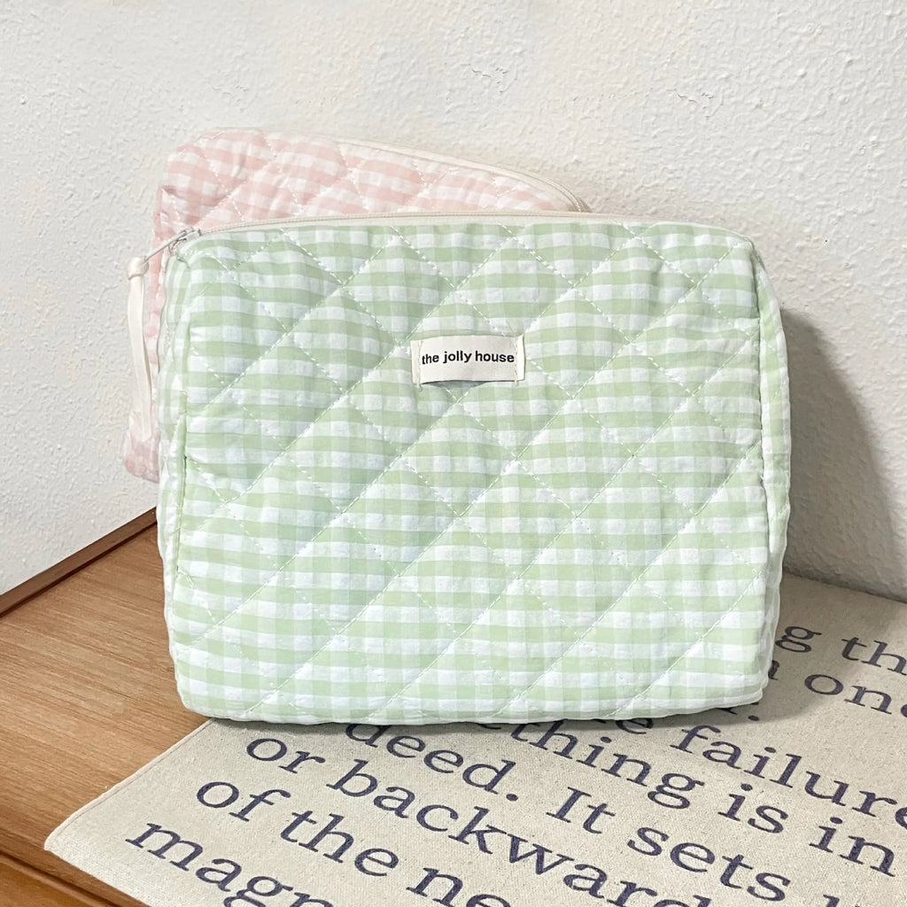 Large Capacity Cosmetic Clutch Bag – Women's Travel Makeup Storage Bag with Zipper