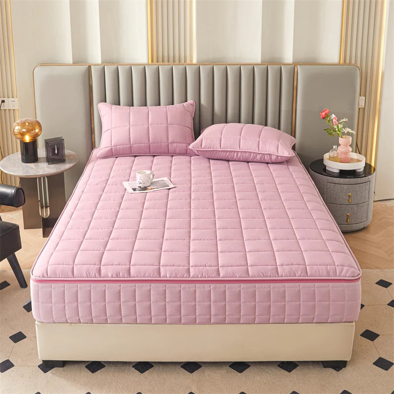 Six-Sided All-Inclusive Mattress Cover with Zipper – Thickened Quilted Protector, Custom Sizes