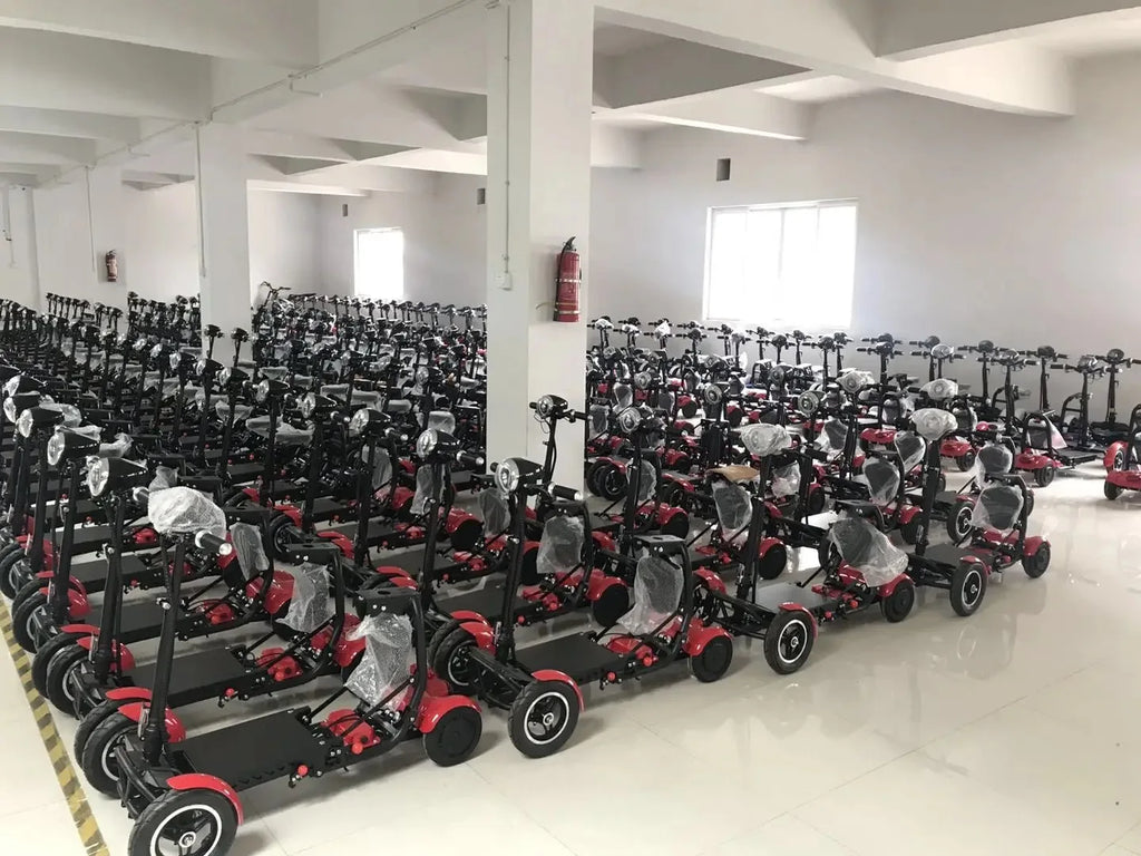 4-Wheel Mobility Scooter for Seniors, Foldable Electric Travel Scooter