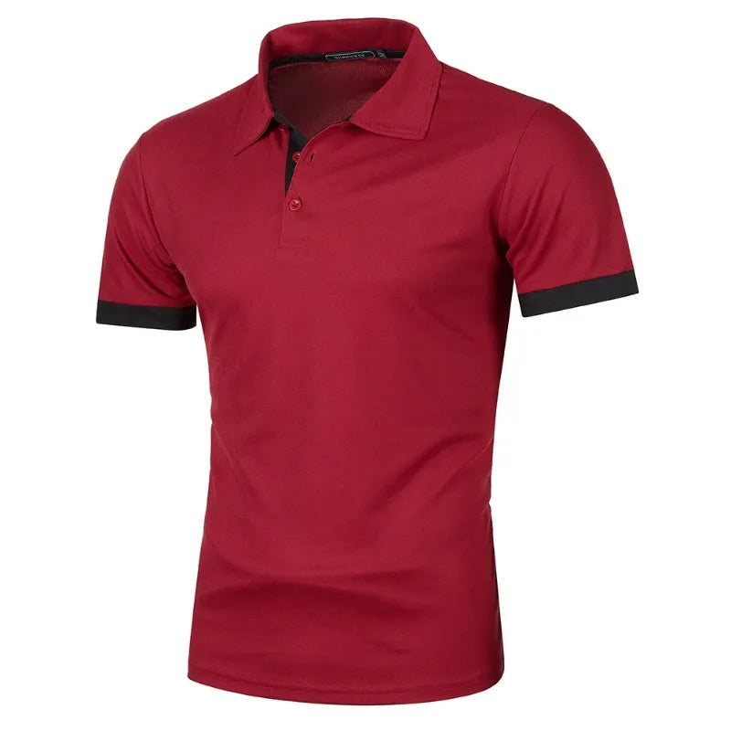 Men's Solid Color Polo Shirt — Classic Everyday Polo