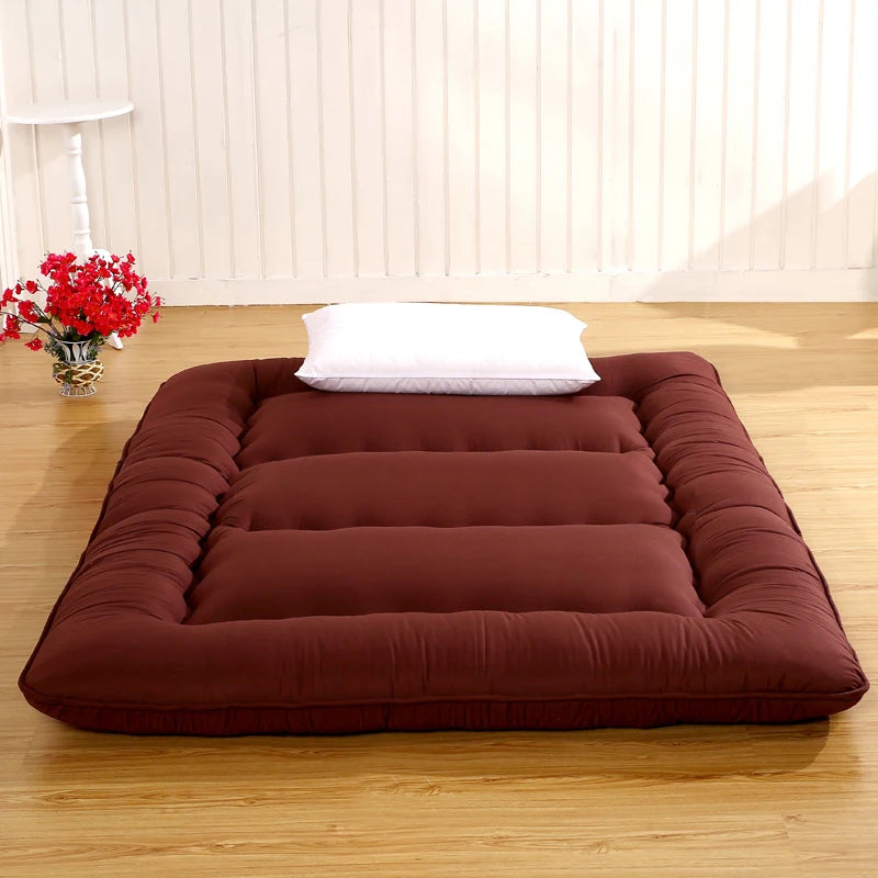 Japanese Thickened Tatami Floor Mat – Soft Cushion, Foldable Lazy Home Sleeping Pad, Bedroom Artifact