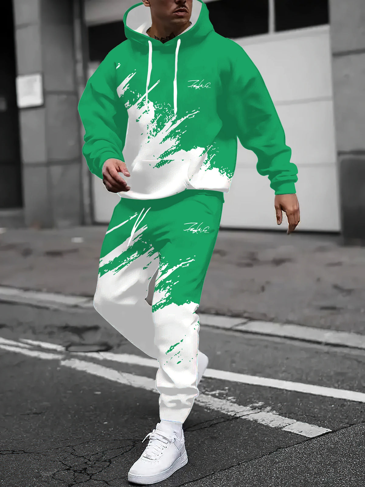Men's 3D Print Hoodie & Jogger Pants Set – Spring Autumn Street Co-Ord