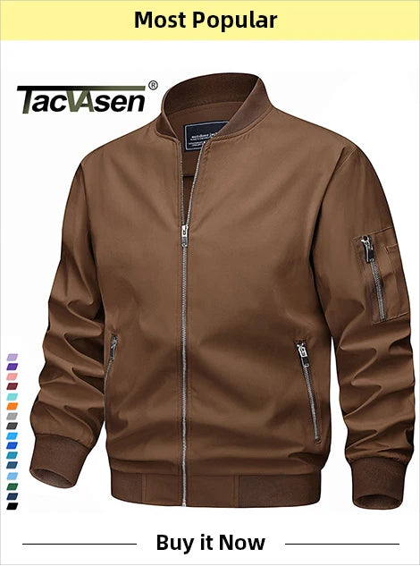 TACVASEN Men's Hooded Fleece Jacket – Full-Zip Windproof Warm Work Coat for Outdoor & Office