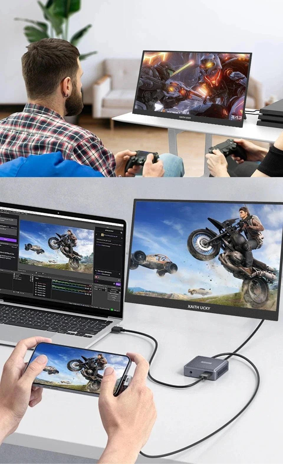 16-Inch Portable Monitor – 1200P IPS, Touch Options