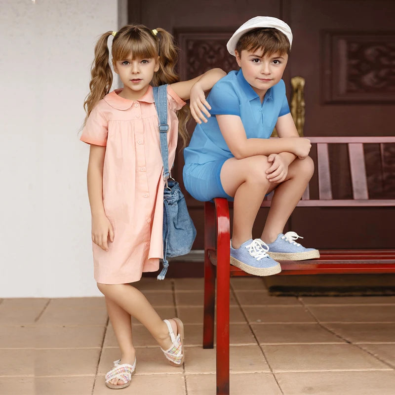 Tie Dye Family Matching Outfits — Kids Dresses & Boys Shirts Set