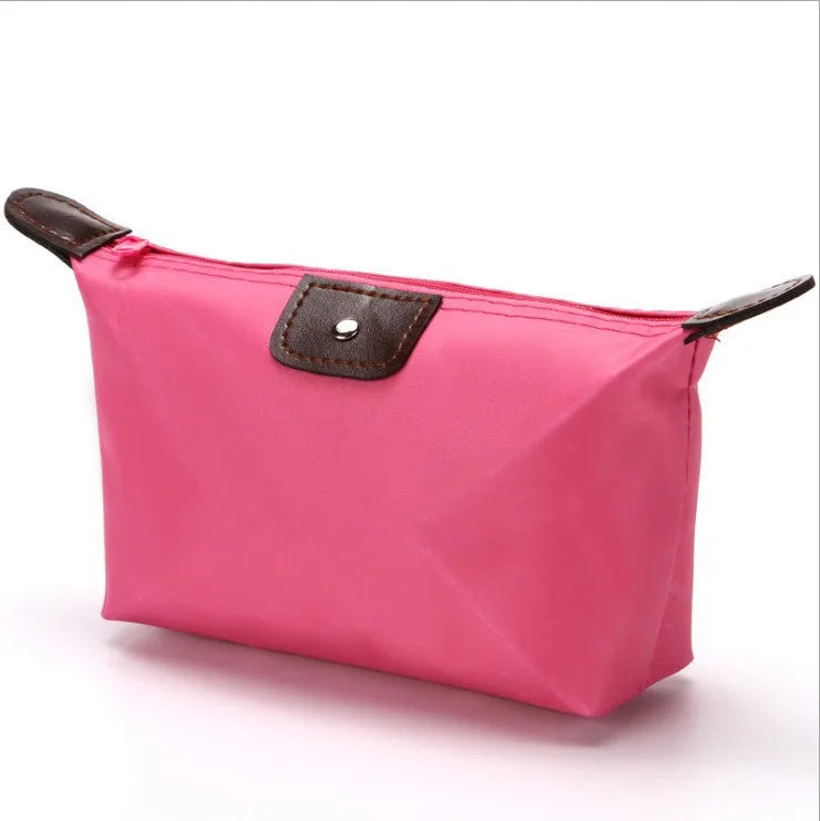 Colorful Waterproof Dumpling Cosmetic Bag – Mini Cute Toiletry Makeup Tote Purse for Women