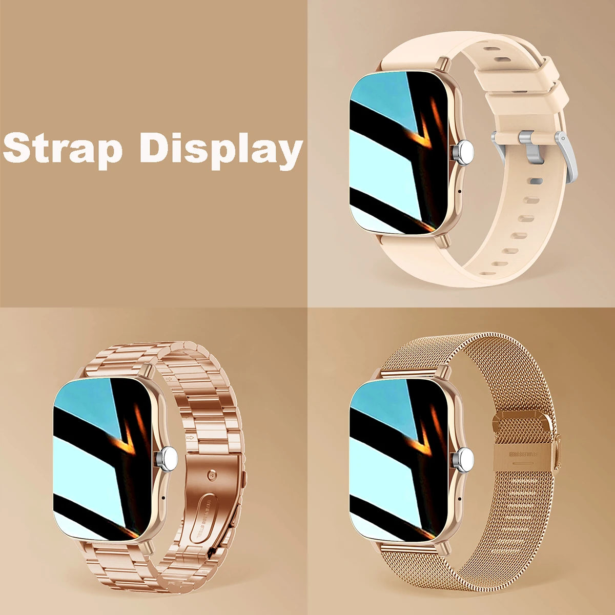 1.83" Waterproof Smart Watch – Answer Calls Sleep Monitoring Sports Pedometer for iPhone & Android