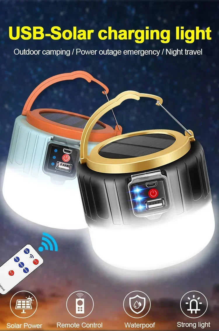 Portable Camping Light Power Bank LED Camping Lanterns Handheld Waterproof Outdoor Tent Light Rechargeable Floodlight Flashlight