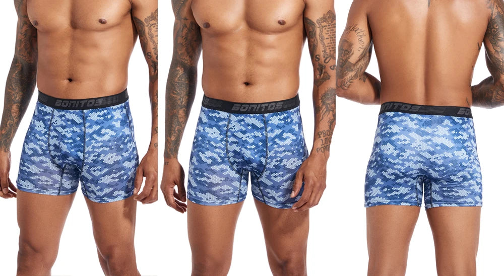 Men's Stretch Boxer Briefs, 4-Pack
