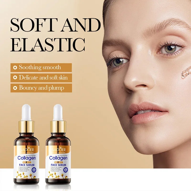 3-Piece Collagen Face Serum Skincare Set — Firming Moisturizing Nourishing Facial Essence