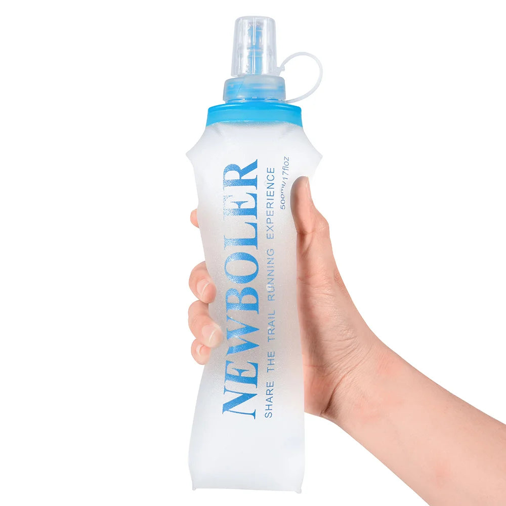Outdoor Collapsible Silicone Water Bottle — 150–750ml Running Camping Hiking Travel Bottle