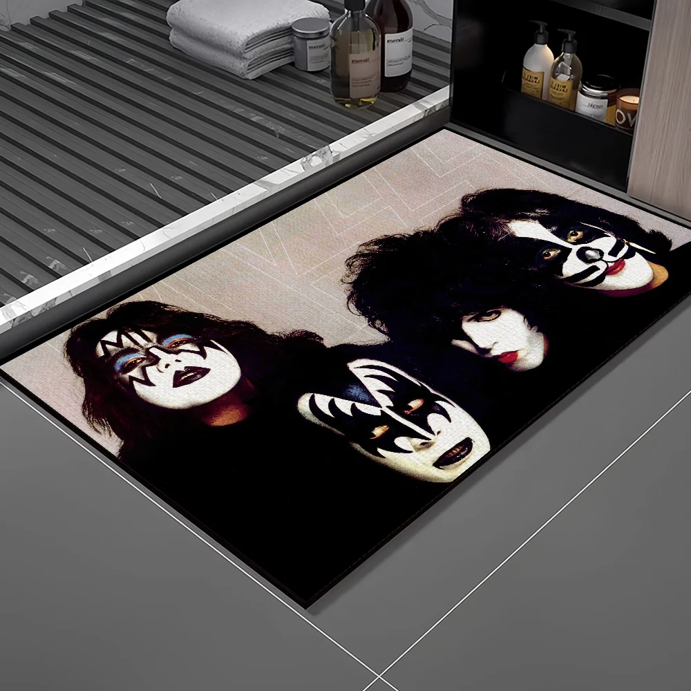 Rock Band KISS Doormat – Non-Slip Welcome Rug for Bedroom, Bathroom & Entryway