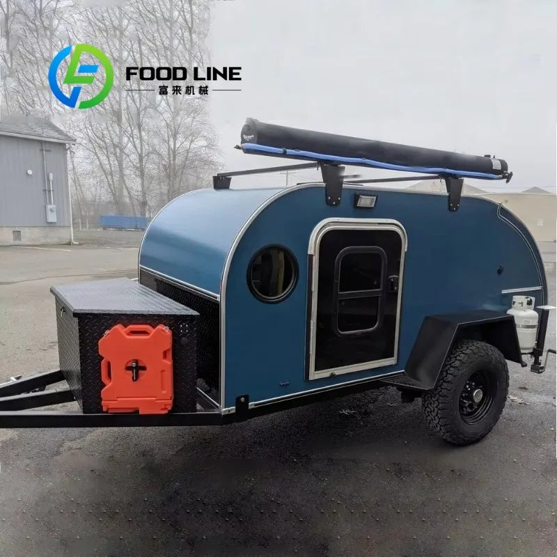 Family Camping Trailer — Large Storage Foldable Utility Cart for RV, Beach & Outdoor