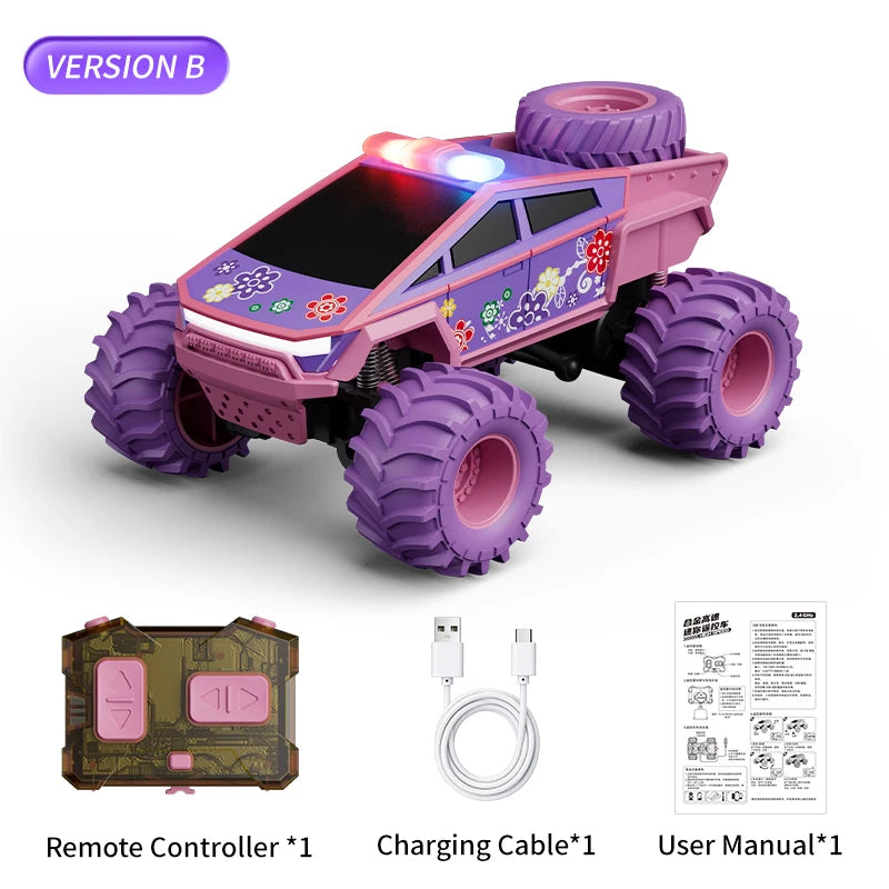 Mini Remote Control Truck – 1:64 Alloy 4WD Off-Road RC Car