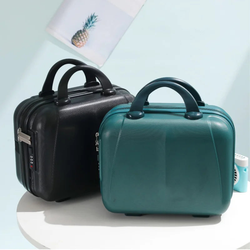 Portable ABS Makeup Organizer Case – Password Lock, Carry-On