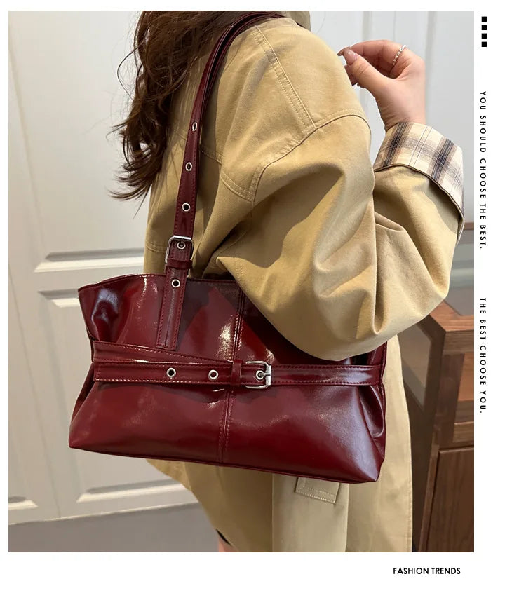Large Capacity Women's Retro Tote Shoulder Bag