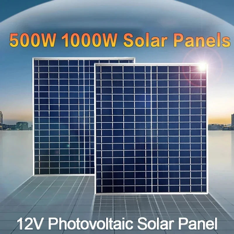 500W–1000W Solar Panel Kit — Complete Off-Grid Solar System for Home, RV & Cabin
