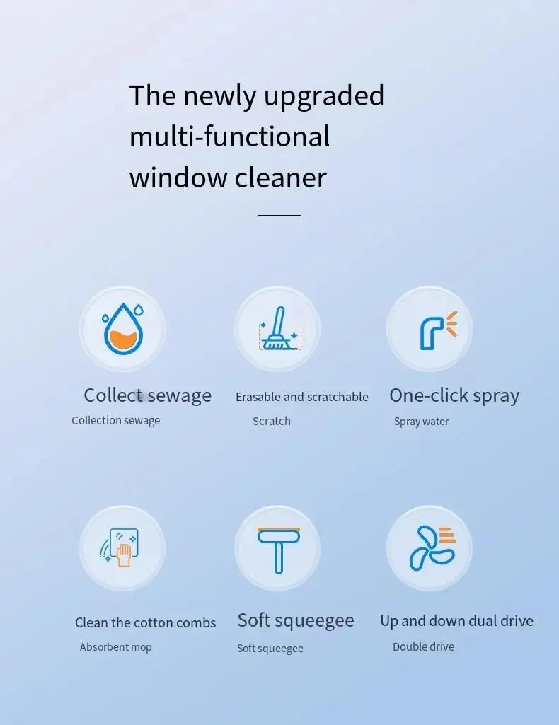 Cordless Electric Window Cleaner Machine – Rechargeable Automatic Portable Glass Cleaning Tool
