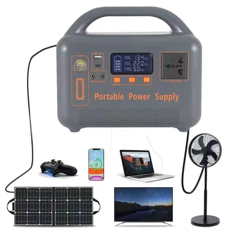 400W Portable Power Station Solar Generator — Off-Grid Power for Camping & Outdoors