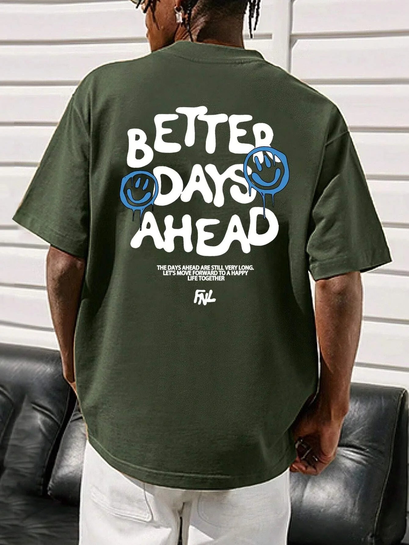 Better Days Ahead Graphic Oversized T-Shirt — Casual Unisex Cotton Tee