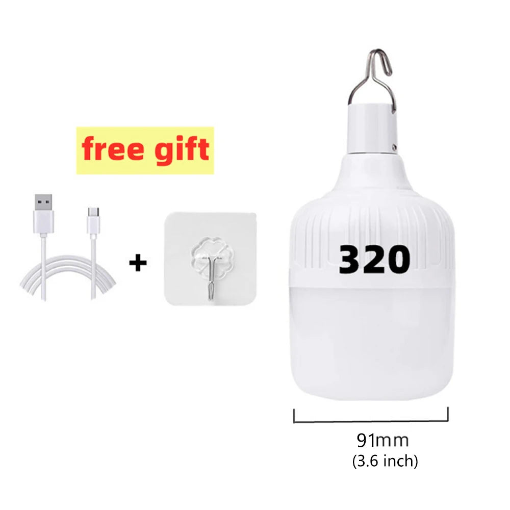 USB Rechargeable LED Emergency Lantern – Multifunctional Portable Camping Light for BBQ, Outdoor & Home
