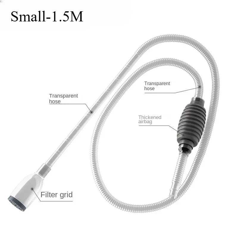 Aquarium Siphon Vacuum Cleaner Tool Set – Fish Tank Gravel & Sand Cleaning with Extension Tube
