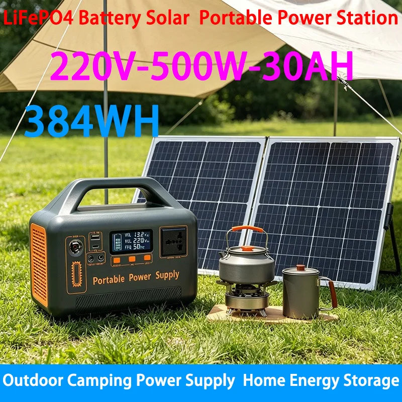 500W Portable Power Station S500 — Solar Generator for Camping & Emergency Backup