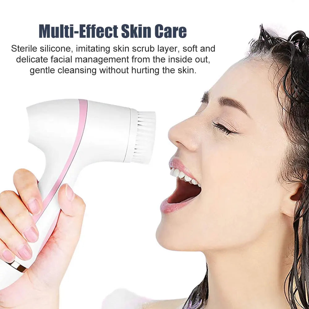 3-in-1 Electric Sonic Facial Cleansing Brush