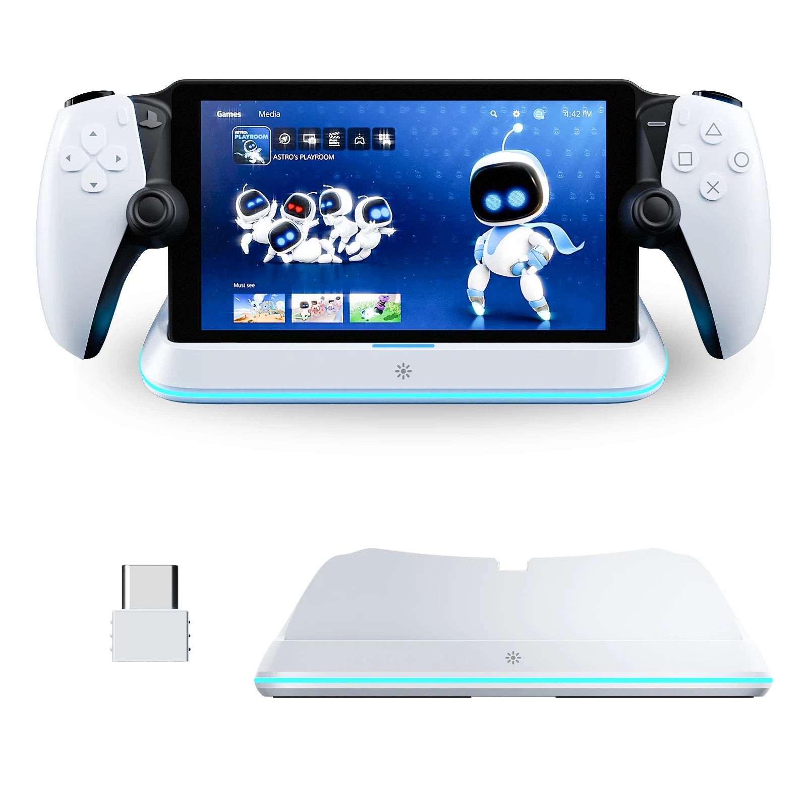 HONCAM Charging Dock Station for PlayStation Portal — Fast Charge & Organized Storage