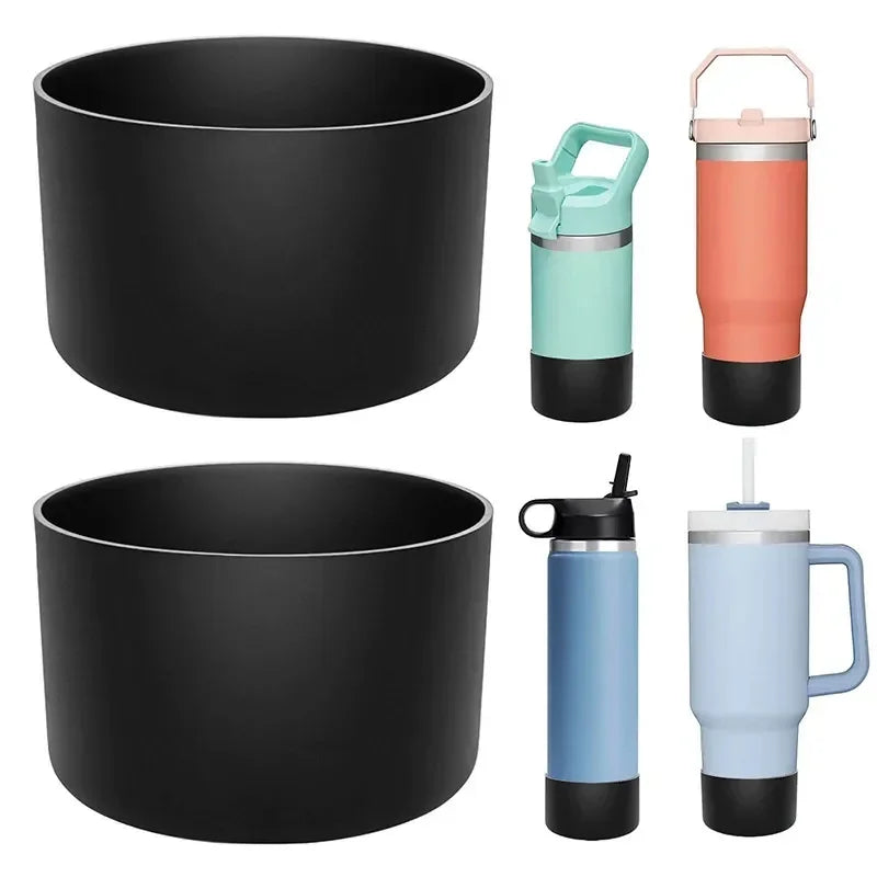 2-Pack Silicone Water Bottle Bottom Sleeve – Protective Boot Cover for Stanley 20/30/40oz Tumbler & Quencher