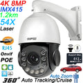 4K 54x Optical Zoom PTZ IP Security Camera — 360°