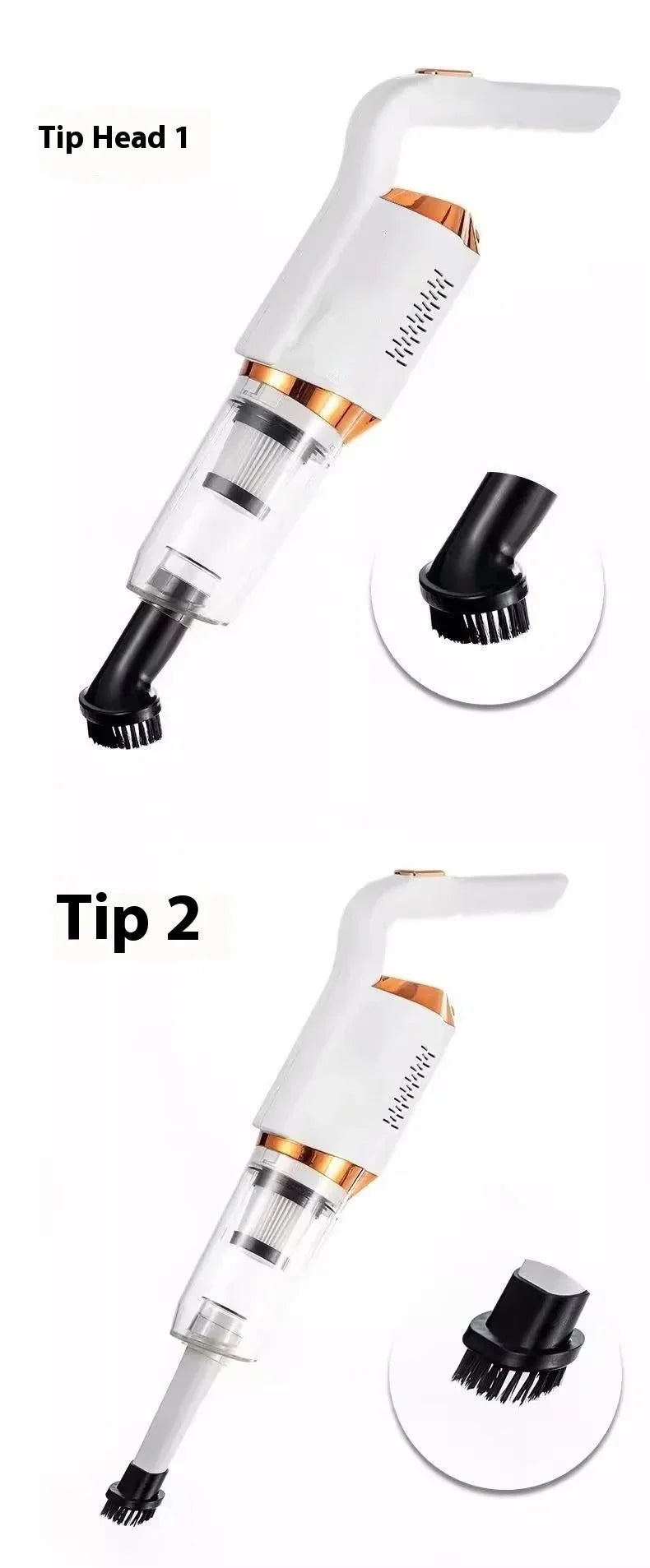 8500Pa Cordless Handheld Vacuum Cleaner – 120W, 600ml Cup, USB Rechargeable
