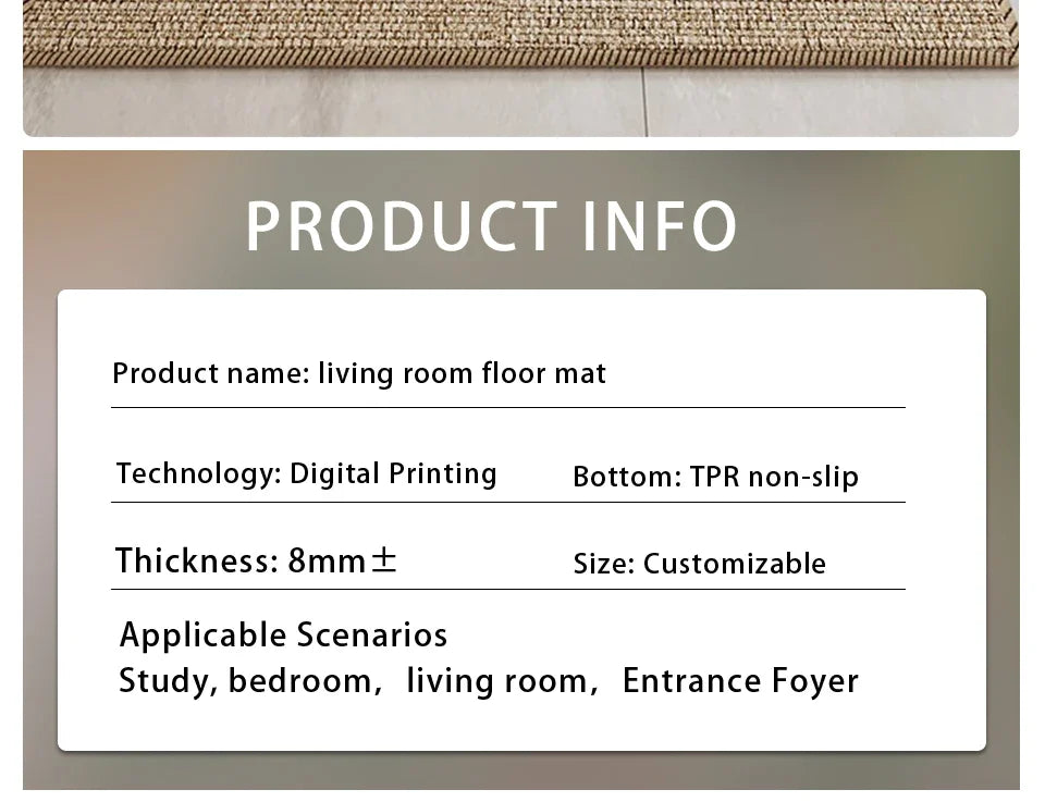 Kitchen Floor Mat – Non-Slip Anti-Slip Area Rug for Kitchen, Home & Entryway