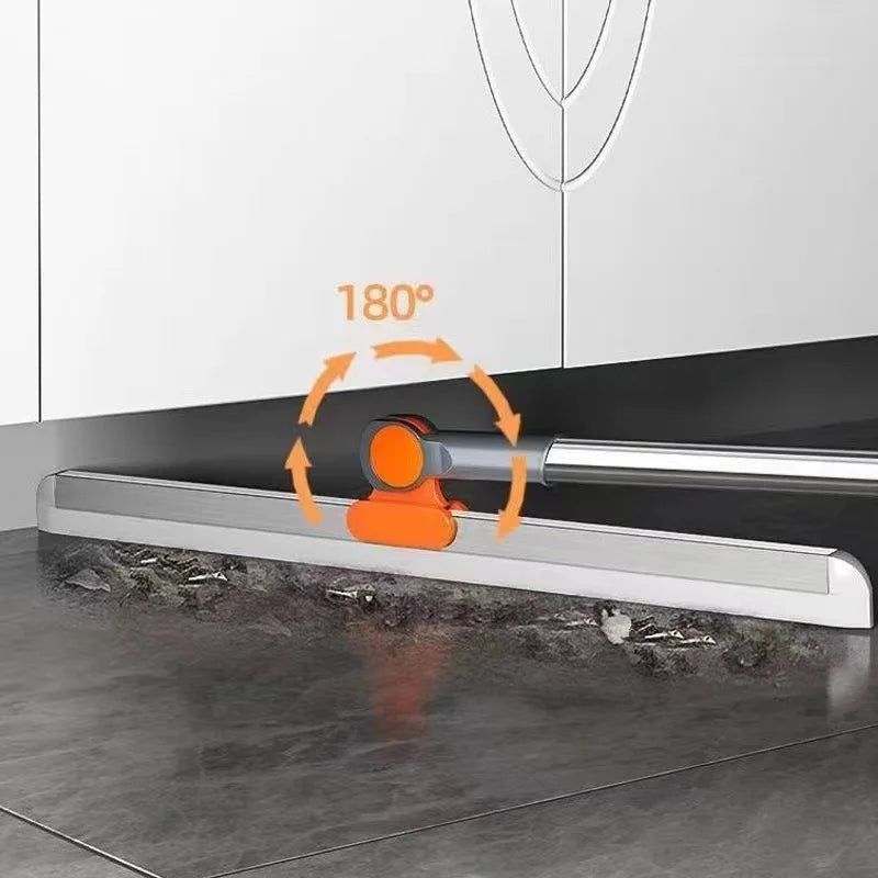 Silicone Scraper Broom Magic Wiper – High-Reach Floor Mop, Glass Wiper & Bathroom Sweeper