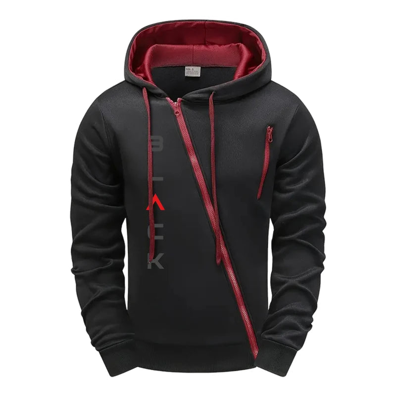 Men's Letter Print Zipper Hoodie Jacket & Jogger Pants Set – Casual Fashion Autumn Winter Tracksuit