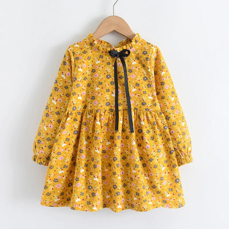 Girls Floral Princess Dress — Casual Flower Costume Dress (2–8 Years)