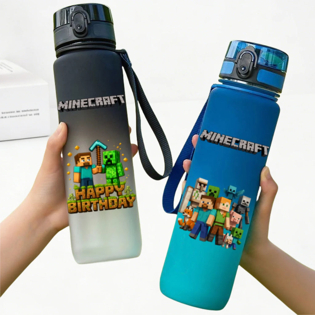 650ml Gradient Color PC Sports Water Bottle with Handle – Leakproof Shaker Bottle for Fitness, Travel & Office