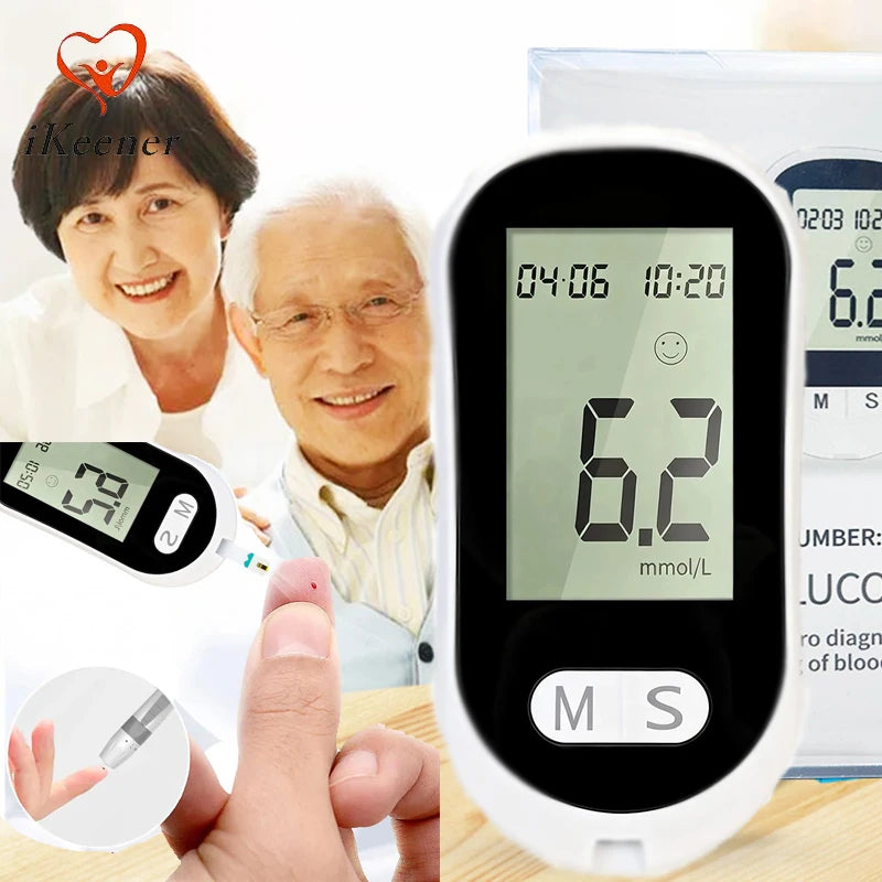 VivaChek Blood Glucose Meter Kit – Code-Free Fast Home Diabetes Monitor with 50 Test Strips & Lancets