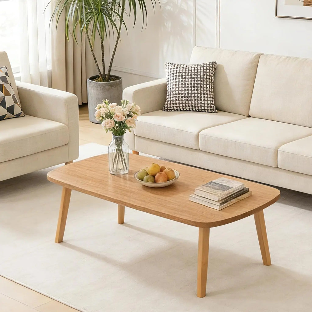 Foldable Wooden Coffee Table — Portable Laptop & Tatami Desk