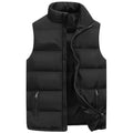 Men's Warm Sleeveless Vest Jacket — Waterproof Zipper Waistcoat for Autumn & Winter
