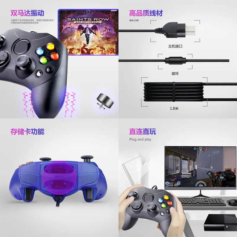 Wired Xbox Game Controller – USB Gamepad for Xbox Console & PC