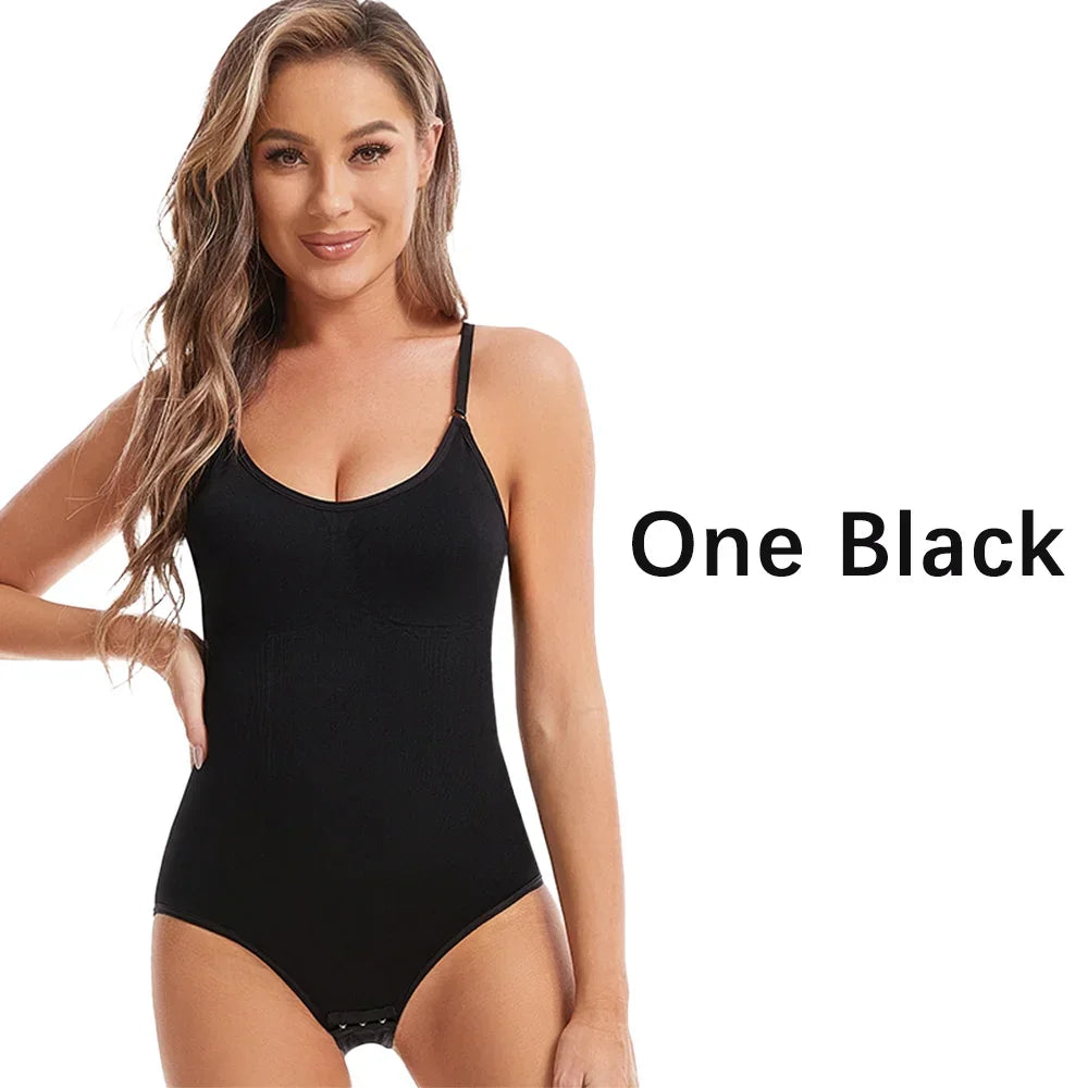 Seamless Slimming Open-Crotch Bodysuit Shapewear — Butt Lifting & Tummy Control